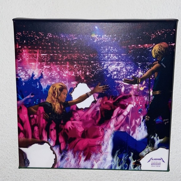 Lil Uzi Vert Canvas 8x8 - Picture 1 of 1